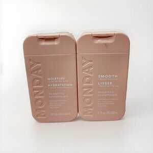 Smooth Monday Shampoo 2pc Set - For Curly, Frizzy, and Dull Hair - 200ml each